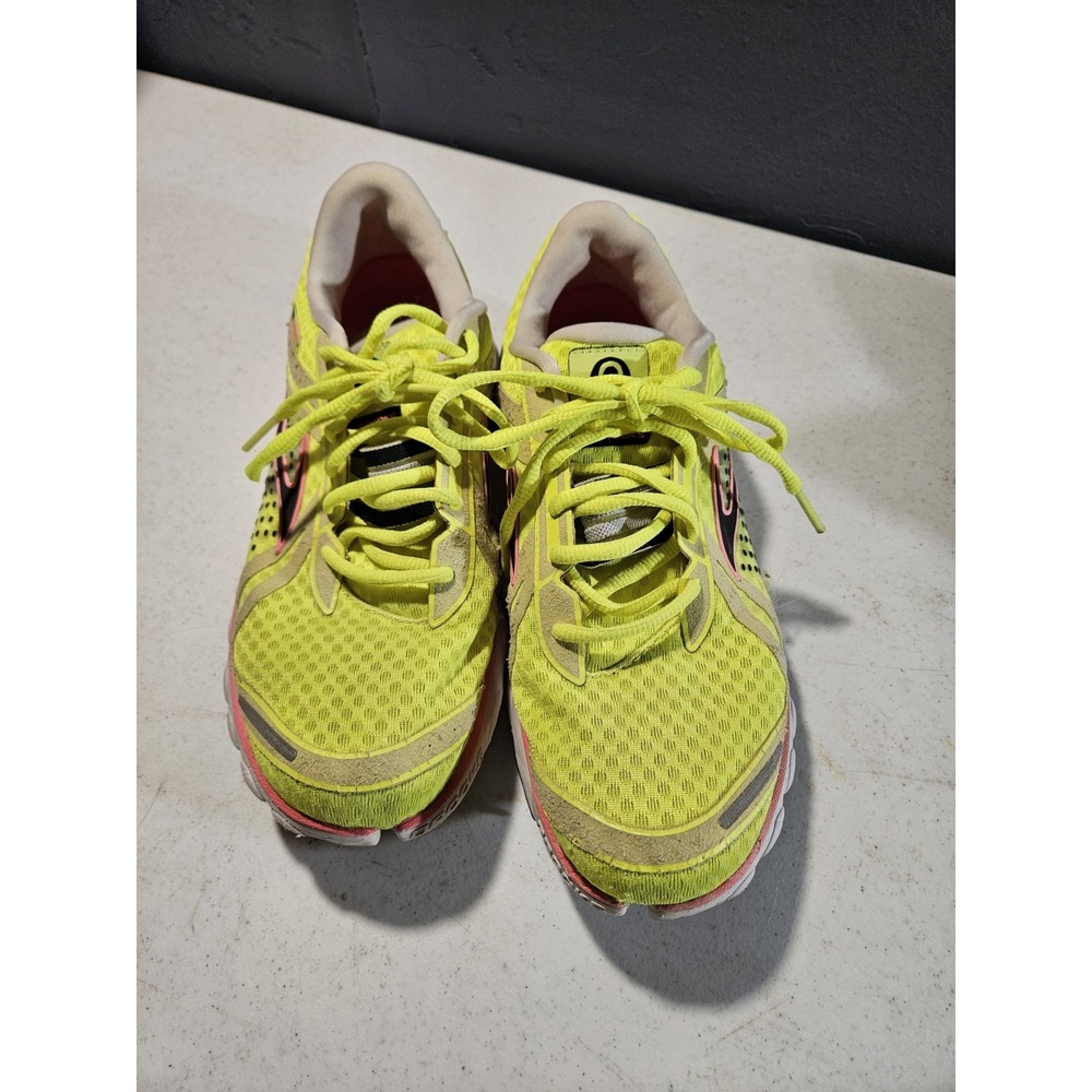 Brooks Pure Cadence‎ Running Shoes Womens 10B Athletic Yellow/pink Sneakers (S41